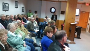 It was standing room only Monday, November 30, 2015 as members from the local senior center awaited a decision on a major repair project.