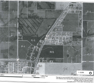 This is the largest of the two tracts being discussed at the May 9, 2016 city council meeting in Chillicothe, Mo.