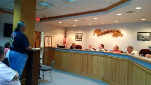 Local resident, Tim Runyon addressed Chillicothe City Council Monday, June 27, 2016 about his growing frustration of the lack of upkeep and respect shown to his grandfather's and others' loved one's graves at Forest Park Cemetery.