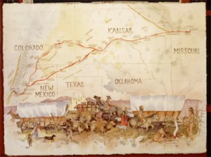 Holdred Map, courtesy of santafetrail.org.