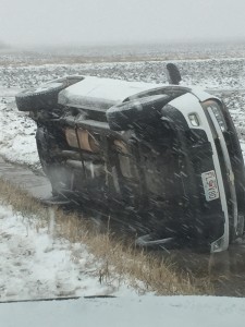 KMZU's Miles Carter was on scene shortly after the wreck was reported. No injuries were reported, though initial reports indicated an unresponsive occupant.