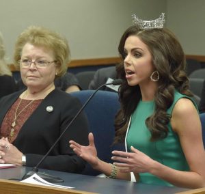 State Rep. Donna Pfautsch with Samantha Bowers