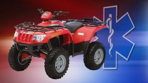 Injuries and citations received by driver of ATV