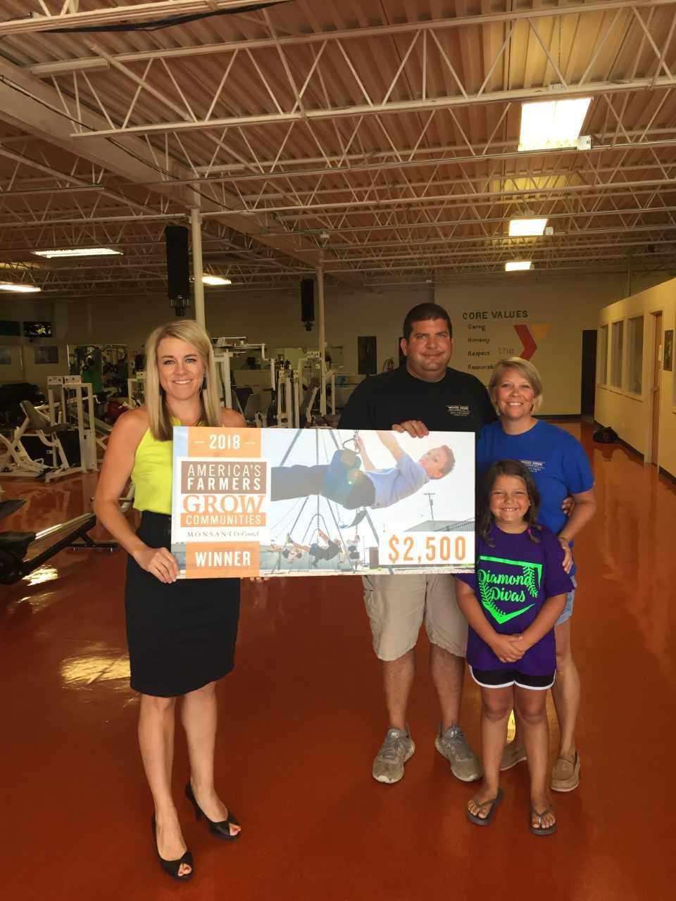 Carroll County Area YMCA awarded 2,500 donation from local Carrollton