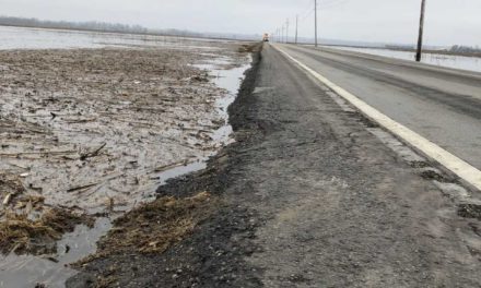 Highway 65 now open but damaged by flood waters